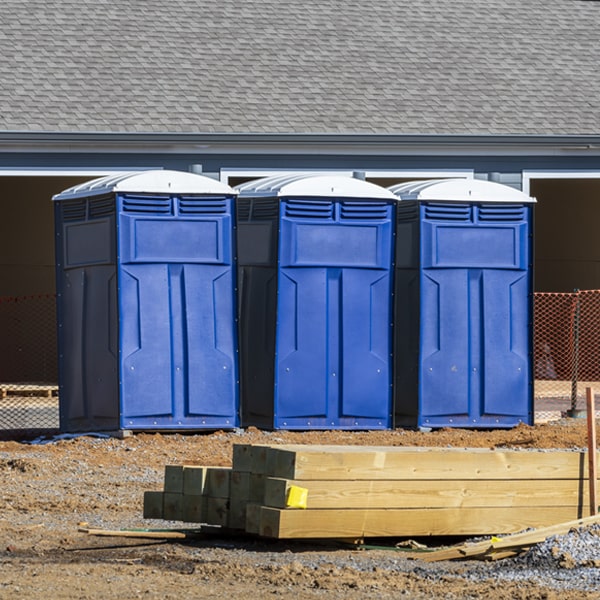 what is the maximum capacity for a single portable restroom in Carbon Hill Ohio